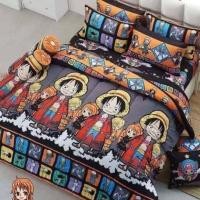 ราคา ผ้าปูที่นอน รวมผ้านวม ลายลูฟี่ ลายวันพีช วันพีซ One Piece ครบเซ็ต 6 ชิ้น ผ้านุ่มสบาย ซักง่ายแห้งเร็ว ขนาด 3 5 5 6 ฟุต (18544631007)