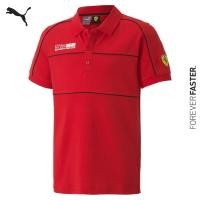 ราคา PUMA AUTO เสื้อเชิ้ตโปโลเด็กโต Scuderia Ferrari Race Motorsport Polo Shirt สีแดง APP 53584002 (16320473923)