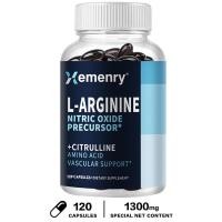 ราคา L Arginine L Citrulline Booster สำหรับผู้ชาย ประสิทธิภาพความทนทานสำหรับการออกกำลังกาย 60 NO L Arginine Plus แคปซูลมังสวิรัติ (18537298920)