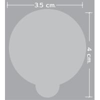 ราคา สติ๊กเกอร์ปิดรูแก้ว กันหก แบบใส ขายดี สติ๊กเกอร์ PVC กันน้ำ เกรดพรีเมี่ยม (17429471010)