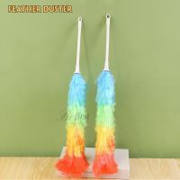 ราคา ไม้ปัดฝุ่น ขนนกนิ่ม ป้องกันไฟฟ้าสถิตย์ สําหรับทําความสะอาดหน้าต่างรถยนต์ บ้าน ไม้ปัดฝุ่นเชือกฟาง ไม้ขนไก่สีรุ้ง J194 (20518162127)