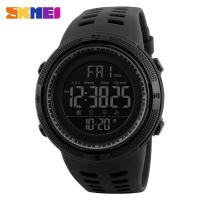 ราคา ใหม่SKMEI 1251ผู้ชายแฟชั่นนาฬิกาข้อมือเล่นกีฬา50เมตรกันน้ำนาฬิกานับถอยหลังคู่นาฬิกาข้อมือโครโนปลุกนาฬิกาข้อมือดิจิตอลสีดำ (1915378504)