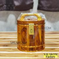 ราคา ถังไม้สัก 6 6 นิ้ว ถังเงินถังทอง ถังเก็บเงิน ถังกระปุกออมสินไม้สัก ถังทองทรงกลม ออมสิน piggy bank (19852087279)