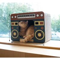 ราคา บ้านแมว บ้านแมวกระดาษ และที่ลับเล็บ แบบกล่องบ้านของน้องแมว บ้านแมวกระดาษลูกฟูก (18907913327)