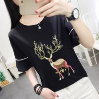 ราคา LH Monday เสื้อยืดลายปักน้อนกวางมาอีกล้าวว งานปักดีสุดๆ ตัวแขนเสื้อก็เป็นทรงปล่อยน่ารักสุดๆ (4423166033)