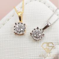 ราคา 65Carat จี้เพชรแท้ เพชรเบลเยี่ยมคัทน้ำ100 เพชรรวม 7 ตัง ทองแท้9K (20552117851)