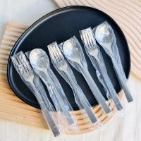 ราคา ช้อนส้อมสีทอง ช้อนส้อมสแตนเลสสีทอง ช้อนส้อมสแตนเลส 20 cm ช้อนเกาหลี อย่างหนา (16514081310)