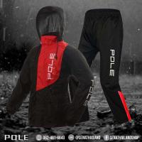 ราคา เสื้อกันฝน ชุดกันฝน เสื้อพร้อมกางเกง Rain Pole racing บิ๊กไบค์ AR801 มีครบทุก Size แถมฟรีกระเป๋าเก็บ สะพายได้ (15798931106)