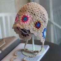 ราคา หมวกถักกลวงวินเทจผู้หญิงหมวกถักดอกไม้โครเชต์ญี่ปุ่น (19507615110)
