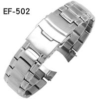 ราคา ทดแทน Casio EF 554 EF 502 ERF 540 EFE503 นาฬิกาสแตนเลสเนื้อแข็งพร้อมอุปกรณ์เสริมชาย (16884268767)