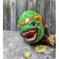 ราคา หัวโขน เปเปอร์มาเช่ พาลี องคต หนุมานสีเขียวอ่อน (16433552688)