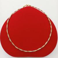 ราคา สร้อยคอโชคเกอร์แฟชั่นผู้หญิงแบบเกลียวชุบทองไมครอน ทองคำขาว และชุบ 2 กษัตริย์ ขนาด 3 mm ยาว 17 นิ้ว (19565458416)