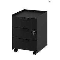 ราคา IKea แท้ TROTTEN ทร็อตเตน ตู้ 3 ลิ้นชัก มีล้อเลื่อน พร้อมกุญแจล็อกสำหรับเก็บของใช้หรือทรัพย์สินส่วนตัว ก40xล47xส56 (14159281551)