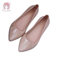 ราคา รองเท้าคัทชูยางนิ่ม ส้นเตารีด PVC สีพื้น ใส่ทำงาน ใส่เที่ยวพื้นนิ่ม ใส่สบาย T214 (19843342146)