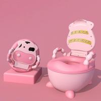 ราคา กระโถนเด็กฝึกนั่งขับถ่าย กระโถนเด็กรูปวัว ทำความสะอาดง่าย เบาะ PU (8616729933)