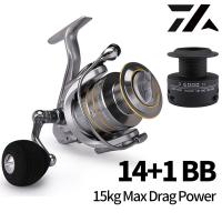 ราคา 14 1BB 15Kg Max Drag Powerโลหะทั้งหมดรอกตกปลาแบบม้วนคู่5 5 1รีลปั่น (1204960675)