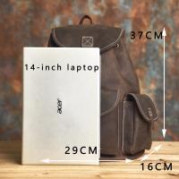 ราคา กระเป๋าเป้สะพายหลังหนังเครซีฮอร์สวินเทจกระเป๋าถุงคอมพิวเตอร์ผู้ชายหนังผู้หญิงกระเป๋าเป้สะพายหลัง NASVA (19659498989)