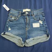 ราคา ถูกที่สุด กางเกงยีนส์ขาสั้น มือ ยีนส์ขาสั้นเกาหลี ยีนส์แฟชั่น เอว 24 26 สะโพก 28 32 ความยาว 12 (20513452209)