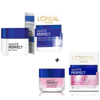 ราคา LOREAL Aura Perfect SET 2 Day Cream Sleeping Mask 50ml ลอรีอัล ออร่า เพอร์เฟค เซ็ท เดย์ครีม สลีปปิ้ง มาส์ก 50มล (5423614309)