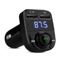 ราคา บลูทูธรถยนต์ X8 Car Mp3 Player FM bluetooth Transmitter เครื่องเล่นmp3ในรถ (16759755973)
