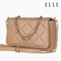 ราคา ELLE BAG I กระเป๋าถือ ELLE QUITING HANDBAG รุ่นกระเป๋าสะพายคิ๊วติ่ง หนังวัวแท้ Shoulder bag I EWH163 (19675924321)