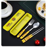 ราคา ชุดช้อนส้อม ตะเกียบ และส้อม สเตนเลส รูปเป็ด แบบพกพา สามชิ้น สําหรับเด็กนักเรียน ปิกนิก เดินทาง กลางแจ้ง (20472278706)
