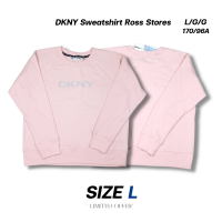 ราคา DKNY Sweatshirt Pink เสื้อสเวตเตอร์ ของแท้ จาก Ross Stores สหรัฐอเมริกา ของค้างสต๊อค (20477111641)