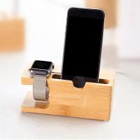 ราคา 2in1แท่นรองไม้เก็บขาตั้งเดสก์ทอปสายชาร์จฐานจัดเก็บสำหรับ Watch5สำหรับ iPhone (8173836482)