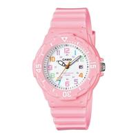 ราคา Casio Standard นาฬิกาข้อมือผู้หญิง สายเรซิ่น รุ่น LRW 200HLRW 200H 4B2LRW 200H 4B2V สีชมพู (309603251)