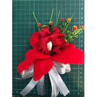 ราคา ดอกไม้ติดหน้าอก เข็มกลัด VIP สำหรับญาติผู้ใหญ่ ประธานงานต่างๆโบว์คละสี (18154784089)