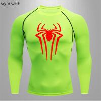 ราคา เสื้อยืดรัดกล้ามเนื้อ1ตัวสำหรับผู้ชายเสื้อยืดฟิตเนสโยคะเสื้อวิ่งรัดรูปมวย MMA สำหรับผู้ชายเสื้อยืดรัดรูปกีฬาวิ่ง Gmy (19717331093)