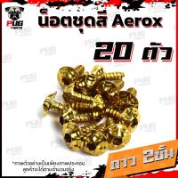 ราคา น็อตชุดสีAerox 1ชุด 20 ตัว น็อตชุดสีแอร์ล็อค Aerox155 น็อตAerox น็อตแอร์ล็อค น็อตเฟรมAerox น็อสแตนเลส Aerox (14658019795)