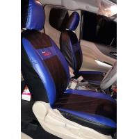 ราคา ส่งฟรี 1 คู่ หุ้มเบาะรถยนต์ คู่หน้า NISSAN NAVARA NP300 15 23 แบบสวมทับเบาะรถยนต์ ลาย VIP สีน้ำเงิน ดำ BLU BL N LINE 4 (19467342544)