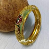 ราคา กำไลสีเงิน กำไลสีทอง กำไลลายพิกุล กำไลสีรมดำ กำไลเจ้าสาว เครื่องประดับล้านนา เครื่องประดับชุดไทย กำไลสำหรับผู้ใหญ่ รอบวง 20 เซนติเมตร (17467588389)