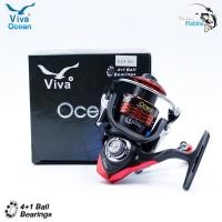 ราคา รอกสปินนิ่ง วีว่าโอเชี่ยน VIVA OCEAN สีน้ำเงิน สีแดง น็อปแต่งสุดเท่ แขนโลหะ มีให้เลือก 2ขนาด ใช้งานคลอบคลุม ตีเหยื่อปลอมได้ ตกหน้าดิน (16246915917)