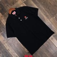 ราคา Original 2023 summer kenzo short sleeved polo shirt male and female couple Takada Kenzo boke begonia flower embroidery pure cotton fashion (19632027790)