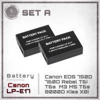 ราคา แบตเตอรี่กล้อง Canon LP E17 สำหรับกล้อง Canon EOS Rebel T6i 750D T6s 760D M3 M5 T6s 8000D Kiss X8i (19818355560)