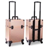 ราคา กระเป๋าช่างแต่งหน้ามีล้อลาก กระเป๋าเครื่องสำอาง กระเป๋าเดินทางจุเยอะ กระเป๋าช่างสัก ช่างแต่งหน้า ใส่อุปกรณ์ (15321379219)