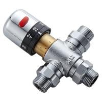 ราคา DN15 Thermostatic Water Mixing Valve 3 Way 1 2 Inch Temperature Control Bathroom Faucet Shower Valve (13554746320)