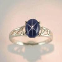 ราคา แหวนเงินแท้ 925 พลอยไพลินสตาร์ Blue Star Sapphire น้ำหนัก 1 67 กะรัต ขาสวยเนื้อเนียนค่ (383798540)