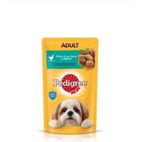 ราคา Pedigree Dog Pouch เพดดีกรี อาหารเปียก ลูกสุนัข และ สุนัขโตแบบซอง ขนาด130กรัม (19774556634)