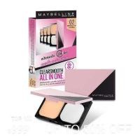 ราคา MAYBELLINE NEW YORK Clear Smooth All In One SPF32 PA แป้งพัฟผสมรองพื้น 9g ของแท้ 100 ของใหม่ (9990770883)