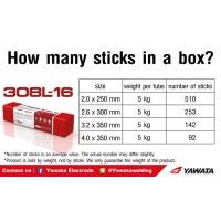 ราคา YAWATA 308 L ลวดเชื่อมไฟฟ้า สแตนเลส ยาวาต้า 308L 2 0x250 mm แบ่งขายเป็นเส้น 2 0 2 6 3 2 (14655374026)