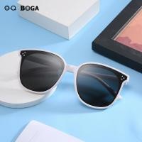 ราคา OQ BOGA แว่นกันแดดป้องกันแสง UV ทรงรีสีขาวดำสำหรับทุกเพศ2สไตล์แฟชั่นผู้ชายผู้หญิงแว่นกันแดดขอบเต็มพลาสติก UV400 (12598492917)