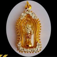 ราคา จี้พระพิฆเนศปางลีลาประทานพร รุ่น เศรษฐีประทานทรัพย์ กรอบสีทอง 24k ลงยาสีเงินลายกลีบบัว ฝังเพชรสวิส 11 เม็ด (20650722076)