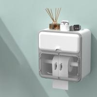 ราคา TH MIN จัดส่ง 3 ถึง 5 วัน กล่องทิชชู่ กล่องใส่กระดาษชำระ ติดผนังไม่ต้องเจาะ กันน้ำ ใส่ได้ทั้งทิชชู่แบบม้วนและแบบแผ่น tissue box กล่องทิชชู่แบบใส กล่องกระดาษทิชช (18945175587)