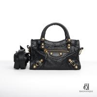 ราคา BALENCIAGA CITY GIANT MINI BLACK LAMB GHW (20307241161)