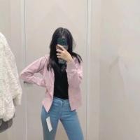 ราคา UNIQLO รูปแบบใหม่ U บ้าน2022ใหม่ G Irls เสื้อกันหนาวกีฬาและการพักผ่อนซิปคลุมด้วยผ้าคาร์ดิแกนแขนยาวแจ็คเก็ตสีทึบ444543ของแท้เดิม (16679212959)