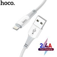 ราคา HOCO สายชาร์จโทรศัพท์ iPhoneสายชาร์จ2022 USB ของแท้ X70สำหรับ iPhone 12 11 Pro Max X XR XS 8 7 6S 2 4A สายชาร์จสำหรับ iPhone สายชาร์จ USB สายเคเบิลโทรศัพท์มือถือ (12073991796)
