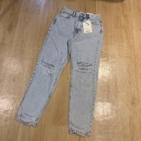 ราคา PULL BEAR BASIC MOM JEANS เอวสูงผ้าไม่ยืด (20666626699)
